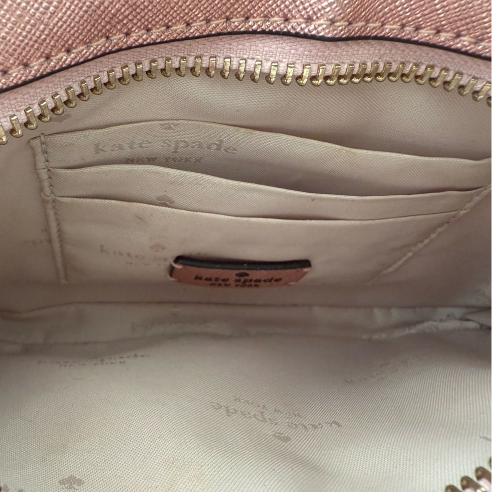 NWOT Kate Spade New York Glimmer Glitter Pochette Handbag in Mitten Pink - Picture 6 of 7